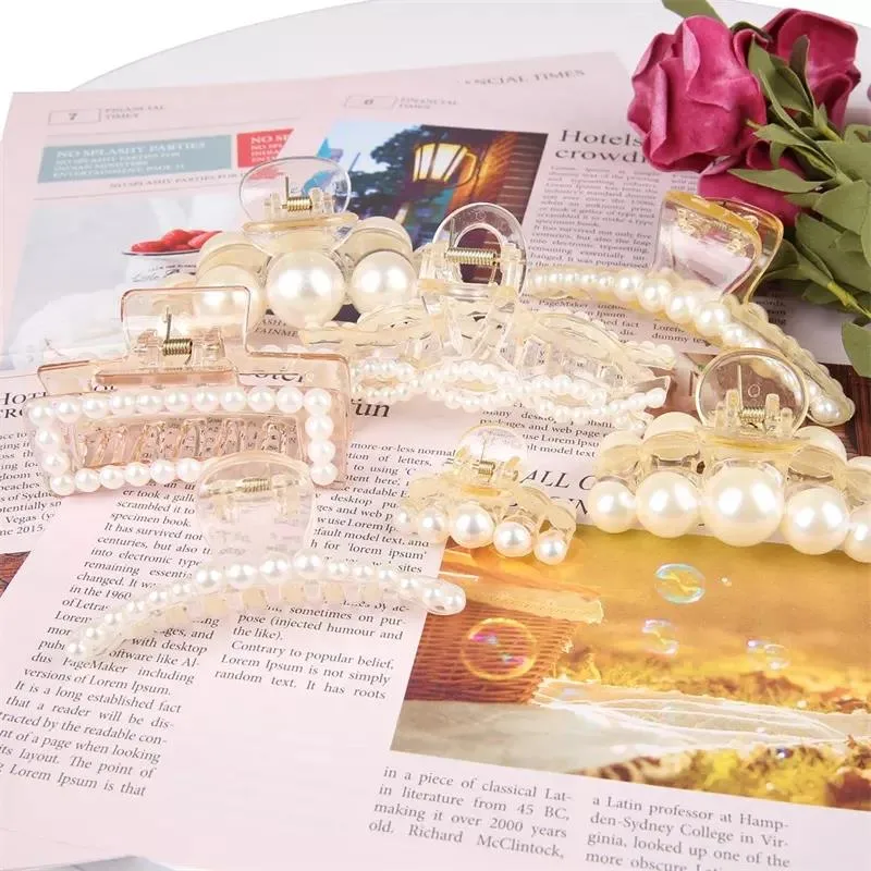 Fashion Hairpin Delicate Pearl Hair Claw Hair Jewelry Accessories