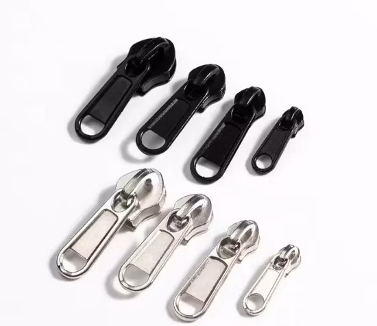 Design Zinc Alloy Zipper Puller Bags Shoes Slider Nylon Zip Head