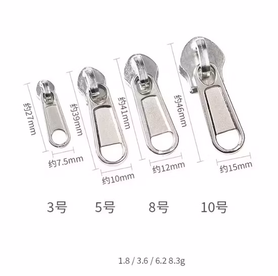 Дизайнерские сумки из цинкового сплава с застежкой-молнией, слайдер для обуви, нейлоновая застежка-молния